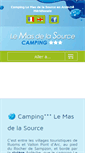 Mobile Screenshot of campingmasdelasource.com